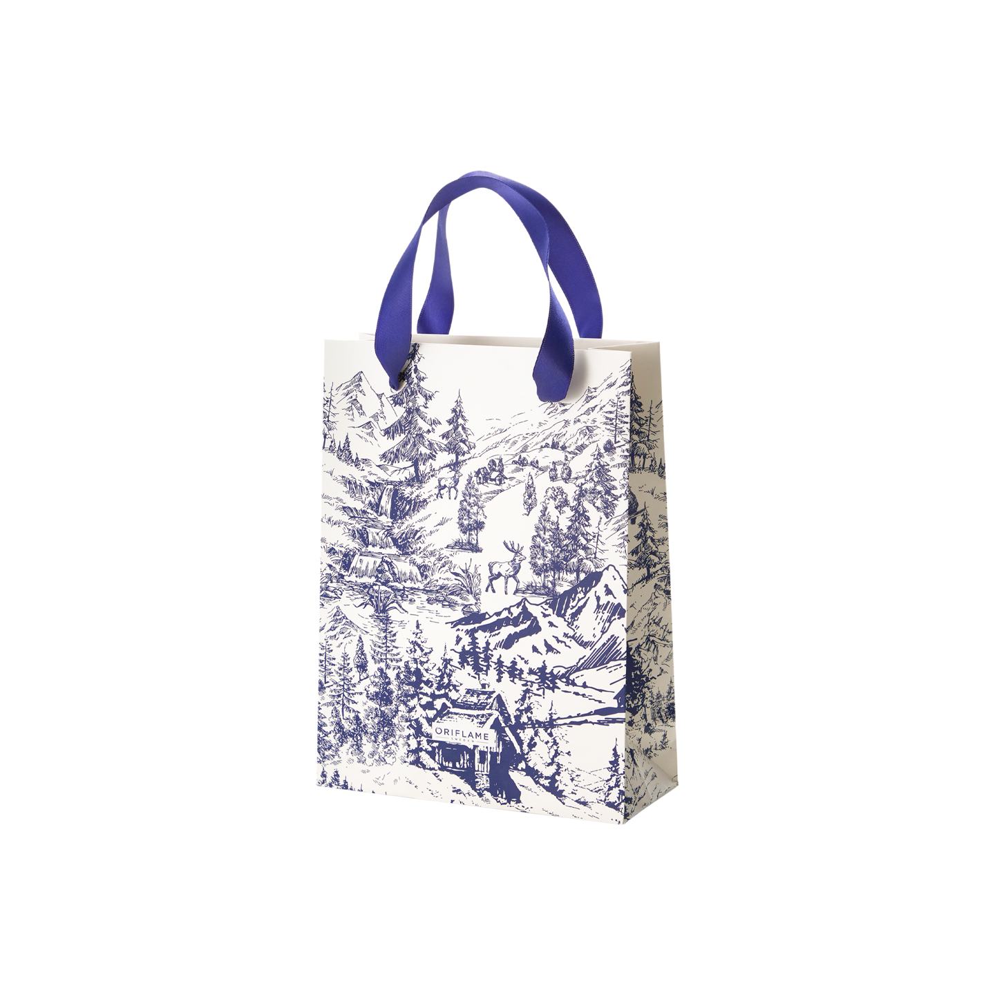 Oriflame navy top tote bag